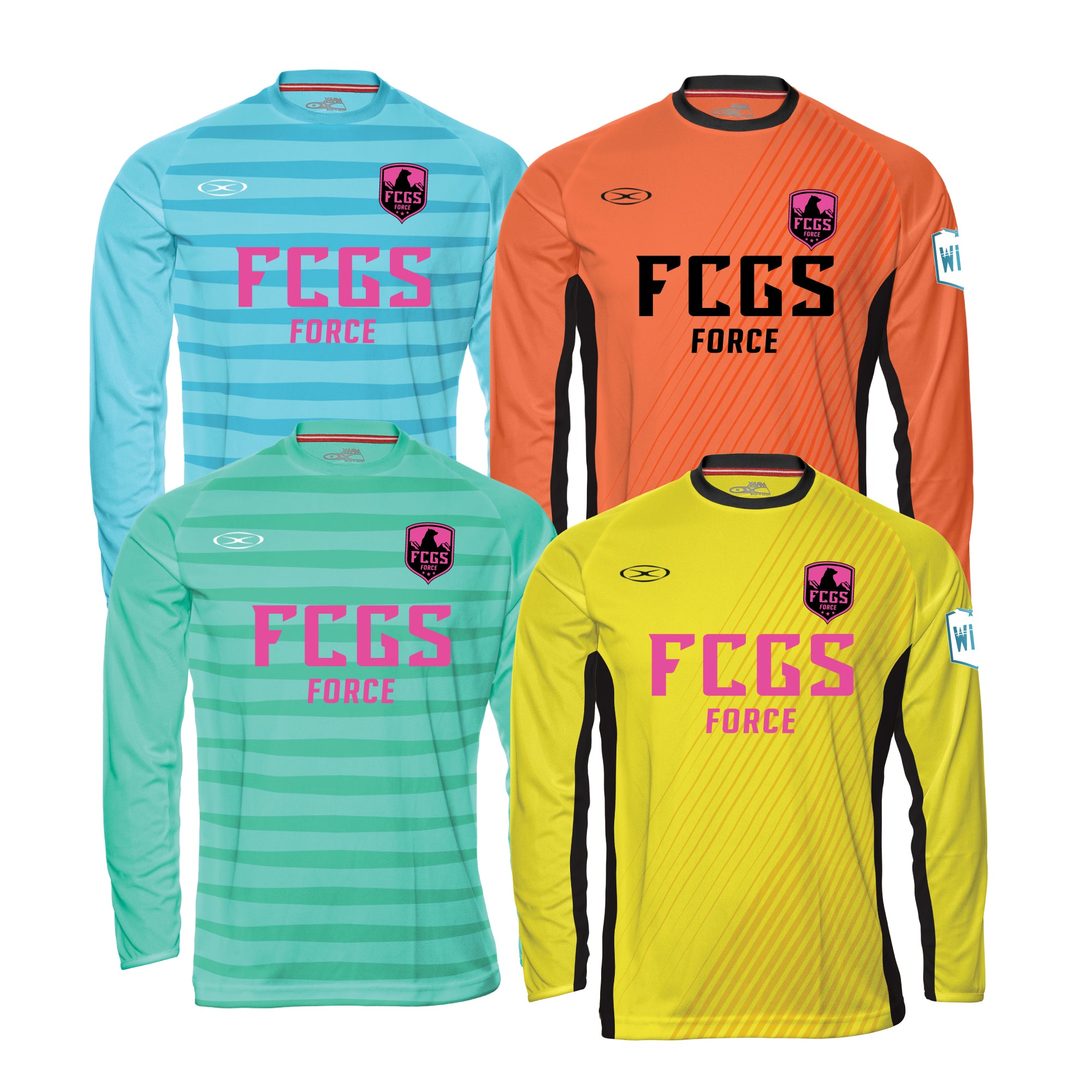 FCGS Force Unisex - GK Uniform Pack $285 - Sizes Youth-Adult