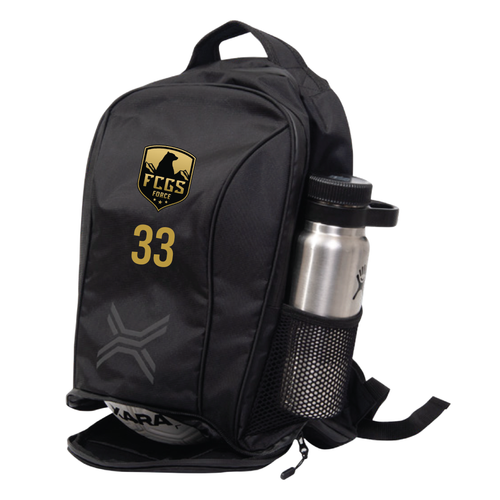 FCGS Force Backpack Black With FCGS Logo - Personalization Backpack With Number