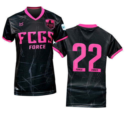 FCGS Force Girls Game Jersey Black/Pink - With Number